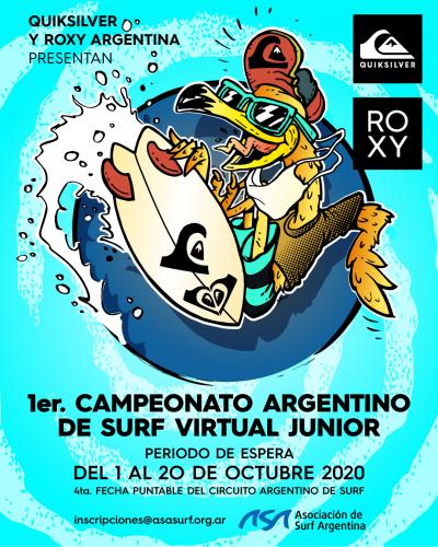 Se fue el primer campeonato argentino de surf virtual junior